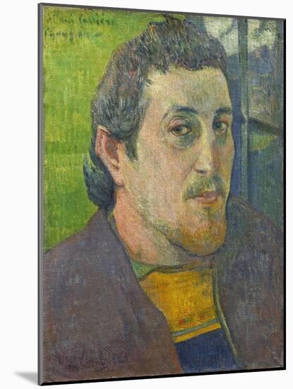 Self-Portrait Dedicated to Carriere, 1888-89-Paul Gauguin-Mounted Art Print