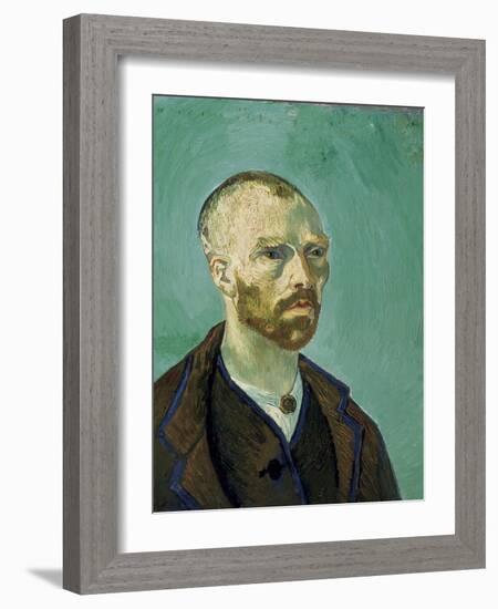 Self-Portrait Dedicated to Paul Gauguin-Vincent van Gogh-Framed Art Print