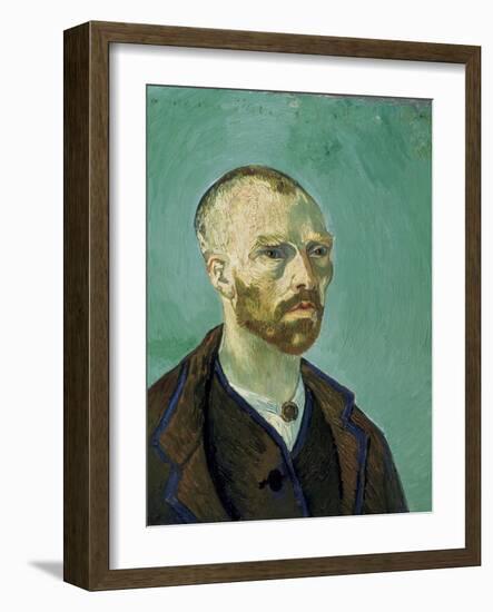 Self-Portrait Dedicated to Paul Gauguin-Vincent van Gogh-Framed Art Print