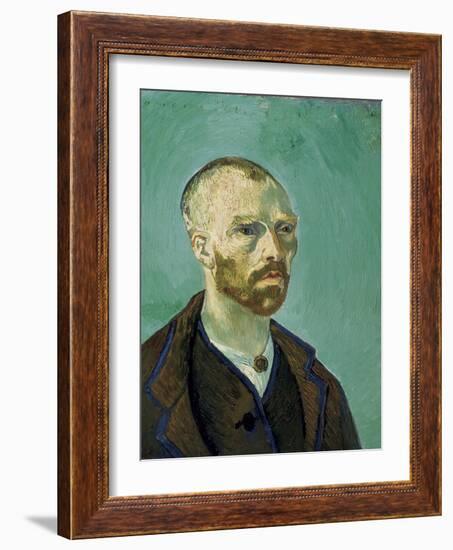 Self-Portrait Dedicated to Paul Gauguin-Vincent van Gogh-Framed Art Print