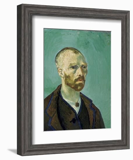 Self-Portrait Dedicated to Paul Gauguin-Vincent van Gogh-Framed Art Print