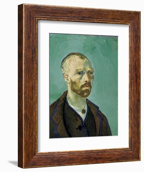 Self-Portrait Dedicated to Paul Gauguin-Vincent van Gogh-Framed Art Print