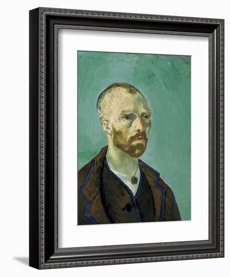 Self-Portrait Dedicated to Paul Gauguin-Vincent van Gogh-Framed Art Print