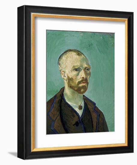 Self-Portrait Dedicated to Paul Gauguin-Vincent van Gogh-Framed Art Print