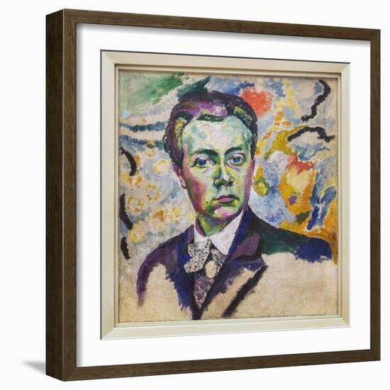 Self-Portrait - Delaunay Robert (1885-1941) - Winter 1905-1906 - Height: 0.54 M - Length: 0.46 M --Robert Delaunay-Framed Giclee Print