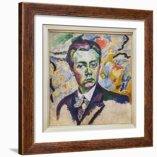 Self-Portrait - Delaunay Robert (1885-1941) - Winter 1905-1906 - Height: 0.54 M - Length: 0.46 M --Robert Delaunay-Framed Giclee Print