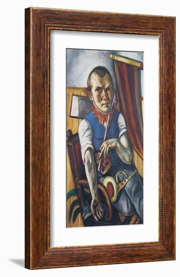 Self-Portrait Dressed as a Clown-Max Beckmann-Framed Premium Giclee Print