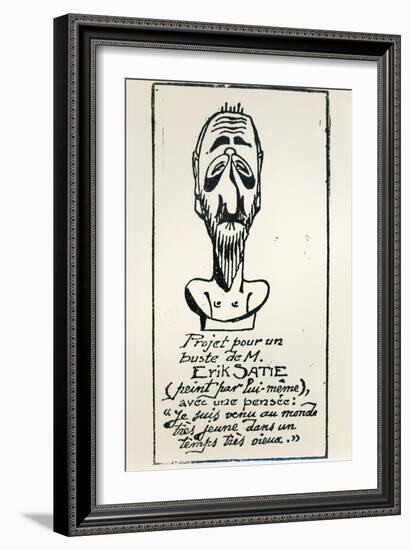 Self Portrait, Early 20th Century-Erik Satie-Framed Giclee Print