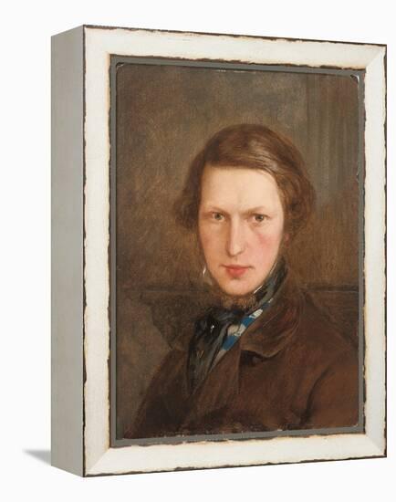 Self Portrait in a Brown Coat, C. 1844-Ford Madox Brown-Framed Premier Image Canvas