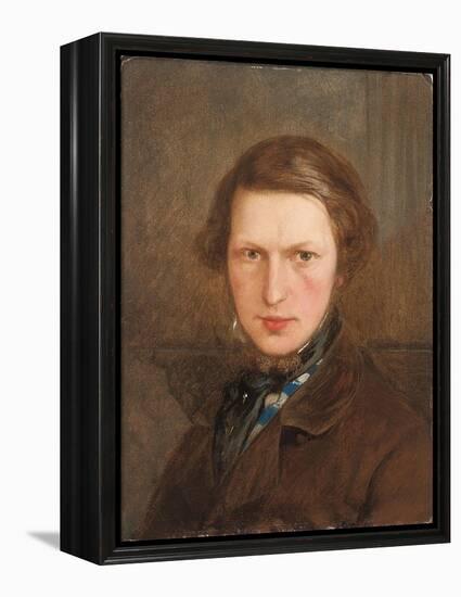 Self Portrait in a Brown Coat, C. 1844-Ford Madox Brown-Framed Premier Image Canvas