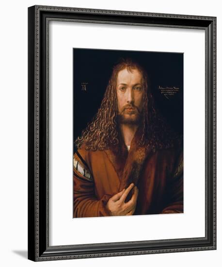 Self Portrait in a Fur-Trimmed Coat, 1500-Albrecht Dürer-Framed Giclee Print