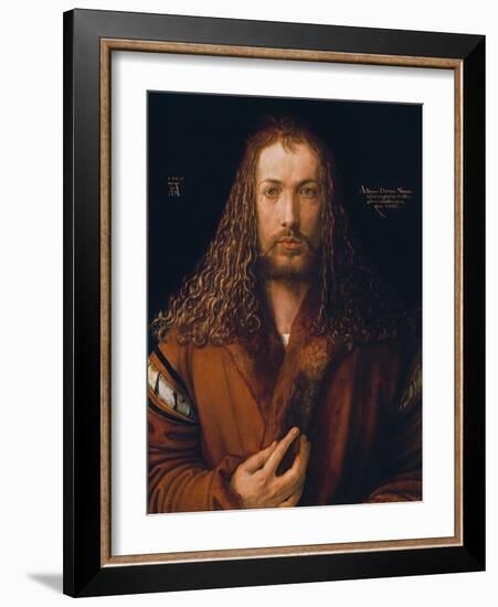 Self Portrait in a Fur-Trimmed Coat, 1500-Albrecht Dürer-Framed Giclee Print