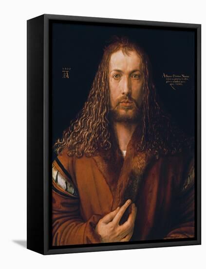 Self Portrait in a Fur-Trimmed Coat, 1500-Albrecht Dürer-Framed Premier Image Canvas