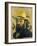 Self-Portrait in a Straw Hat-Paul Cézanne-Framed Giclee Print