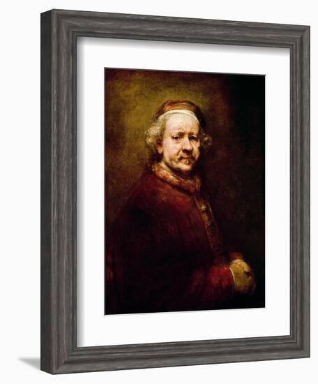 Self Portrait in at the Age of 63, 1669-Rembrandt van Rijn-Framed Giclee Print