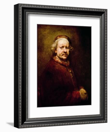 Self Portrait in at the Age of 63, 1669-Rembrandt van Rijn-Framed Giclee Print