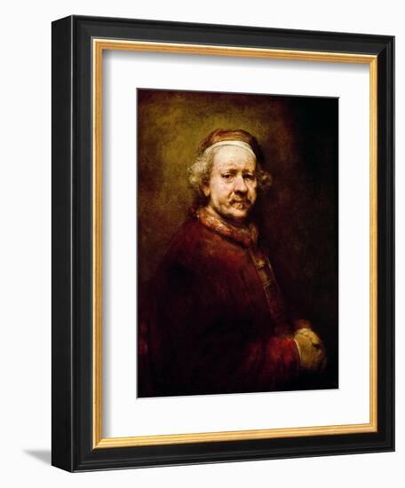 Self Portrait in at the Age of 63, 1669-Rembrandt van Rijn-Framed Giclee Print