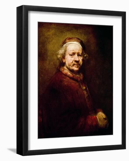 Self Portrait in at the Age of 63, 1669-Rembrandt van Rijn-Framed Giclee Print