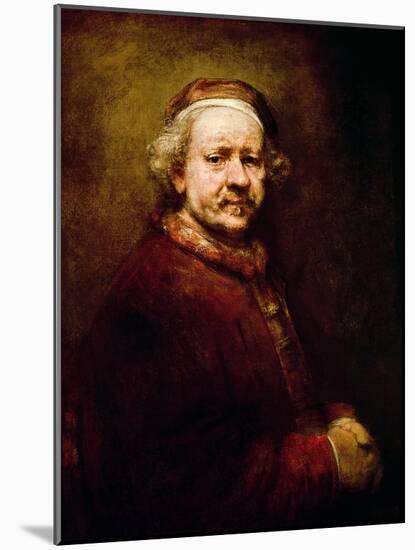 Self Portrait in at the Age of 63, 1669-Rembrandt van Rijn-Mounted Giclee Print