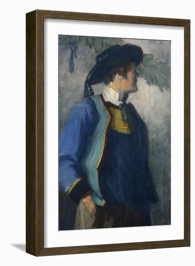 Self-Portrait in Bretonnian Garb, C.1904-Franz Marc-Framed Giclee Print