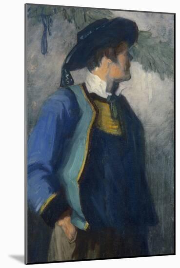 Self-Portrait in Bretonnian Garb, C.1904-Franz Marc-Mounted Giclee Print