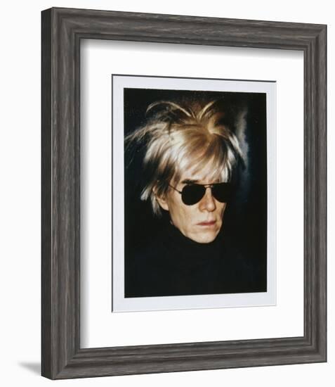 Self-Portrait in Fright Wig, 1986-Andy Warhol-Framed Giclee Print