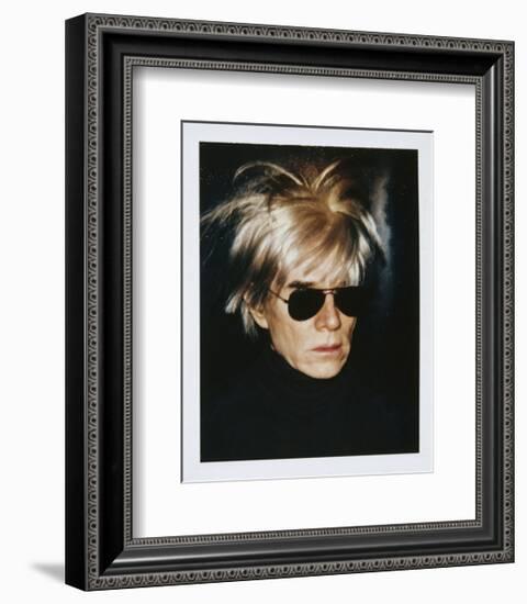 Self-Portrait in Fright Wig, 1986-Andy Warhol-Framed Giclee Print