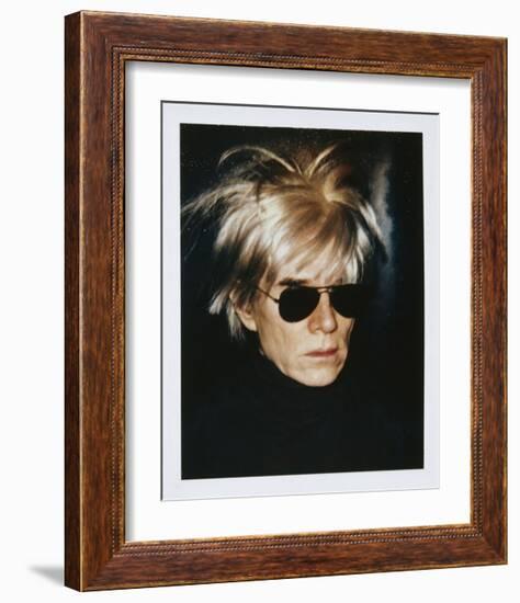 Self-Portrait in Fright Wig, 1986-Andy Warhol-Framed Giclee Print