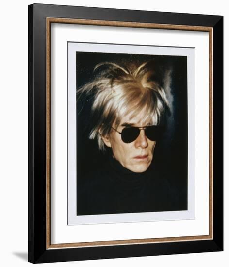 Self-Portrait in Fright Wig, 1986-Andy Warhol-Framed Giclee Print