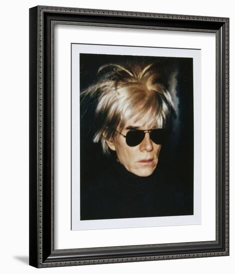 Self-Portrait in Fright Wig, 1986-Andy Warhol-Framed Giclee Print