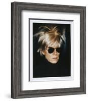 Self-Portrait in Fright Wig, 1986-Andy Warhol-Framed Art Print