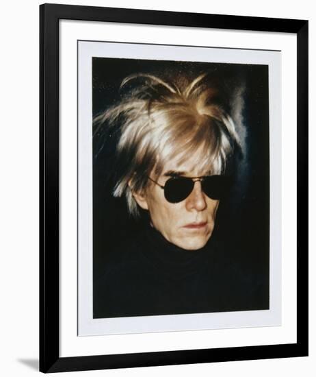 Self-Portrait in Fright Wig, 1986-Andy Warhol-Framed Giclee Print