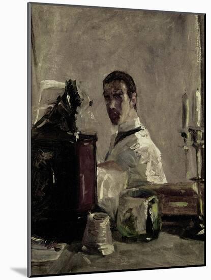 Self-Portrait in Front of a Mirror-Henri de Toulouse-Lautrec-Mounted Giclee Print