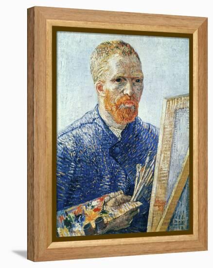 Self-Portrait in front of the Easel, c.1888-Vincent van Gogh-Framed Premier Image Canvas