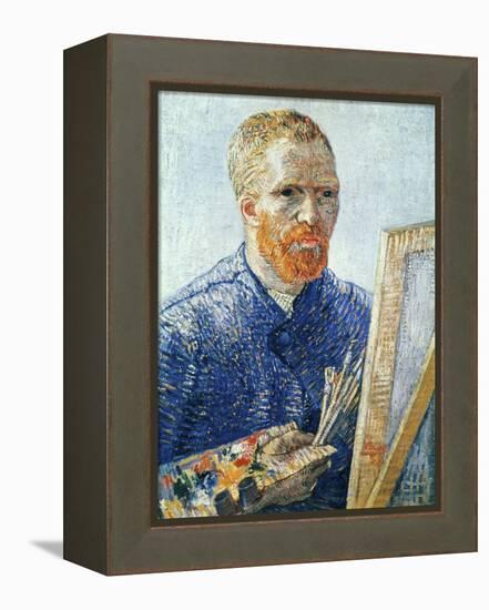 Self-Portrait in front of the Easel, c.1888-Vincent van Gogh-Framed Premier Image Canvas