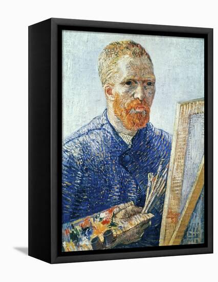 Self-Portrait in front of the Easel, c.1888-Vincent van Gogh-Framed Premier Image Canvas