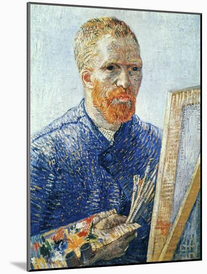 Self-Portrait in front of the Easel, c.1888-Vincent van Gogh-Mounted Giclee Print
