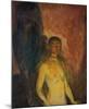 Self Portrait in Hell-Edvard Munch-Mounted Premium Giclee Print