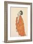 Self-Portrait in Orange Jacket, 1913-Egon Schiele-Framed Premium Giclee Print
