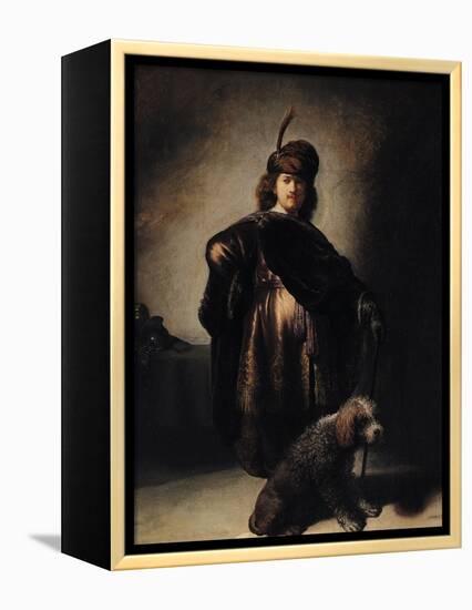 Self Portrait in Oriental Costume, 1631-Rembrandt van Rijn-Framed Premier Image Canvas