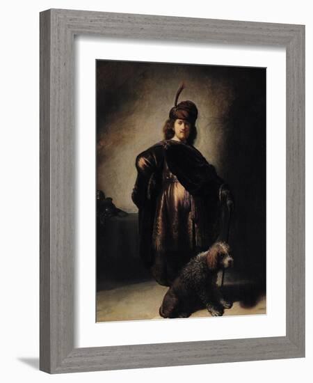 Self Portrait in Oriental Costume, 1631-Rembrandt van Rijn-Framed Giclee Print