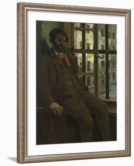 Self-Portrait in Prison-Gustave Courbet-Framed Giclee Print