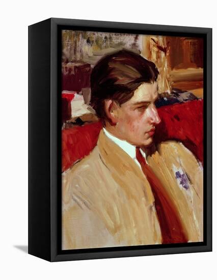 Self Portrait in Profile-Joaquín Sorolla y Bastida-Framed Premier Image Canvas