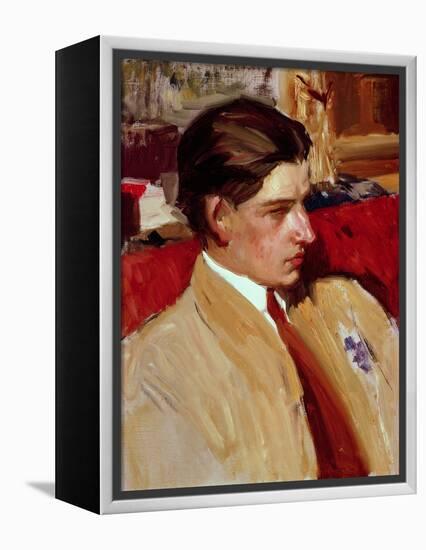 Self Portrait in Profile-Joaquín Sorolla y Bastida-Framed Premier Image Canvas