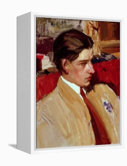 Self Portrait in Profile-Joaquín Sorolla y Bastida-Framed Premier Image Canvas