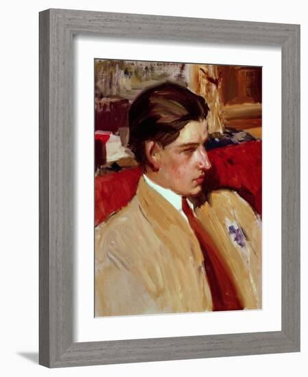 Self Portrait in Profile-Joaquín Sorolla y Bastida-Framed Giclee Print