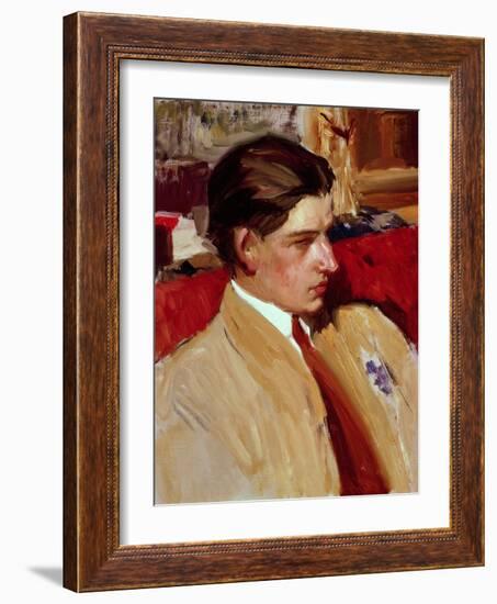 Self Portrait in Profile-Joaquín Sorolla y Bastida-Framed Giclee Print