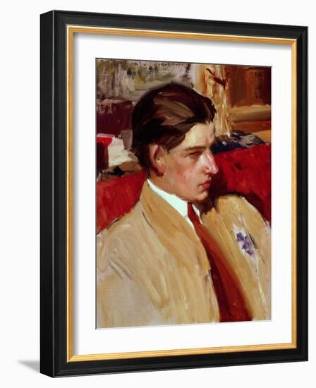 Self Portrait in Profile-Joaquín Sorolla y Bastida-Framed Giclee Print