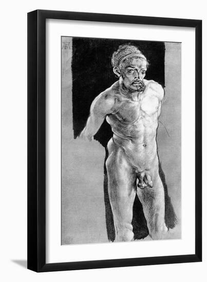 Self Portrait in the Nude, C1507-Albrecht Durer-Framed Giclee Print