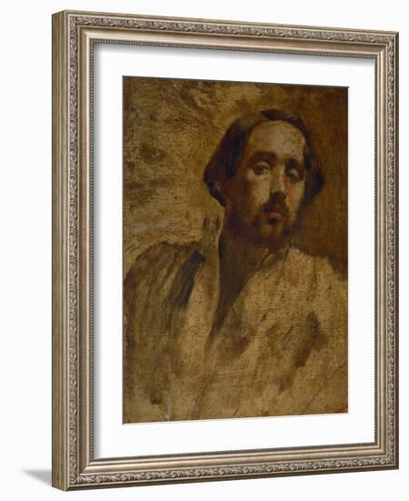 Self-Portrait in the Painter's Smock, 1860-1862-Edgar Degas-Framed Giclee Print